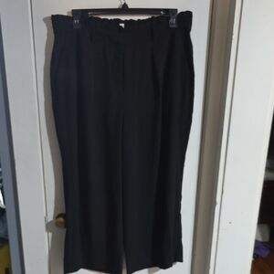 Black Wide-Leg Trousers
